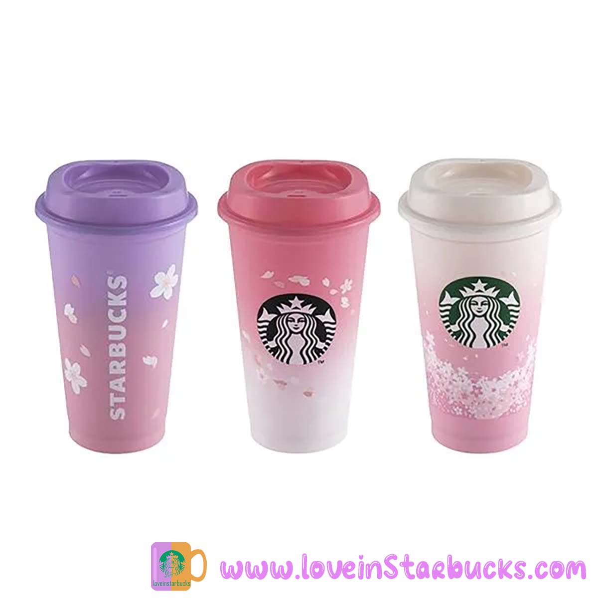 Starbucks Asia 2023 Sakura series - Cherry blossoms reusable cold cup 16oz tumbler