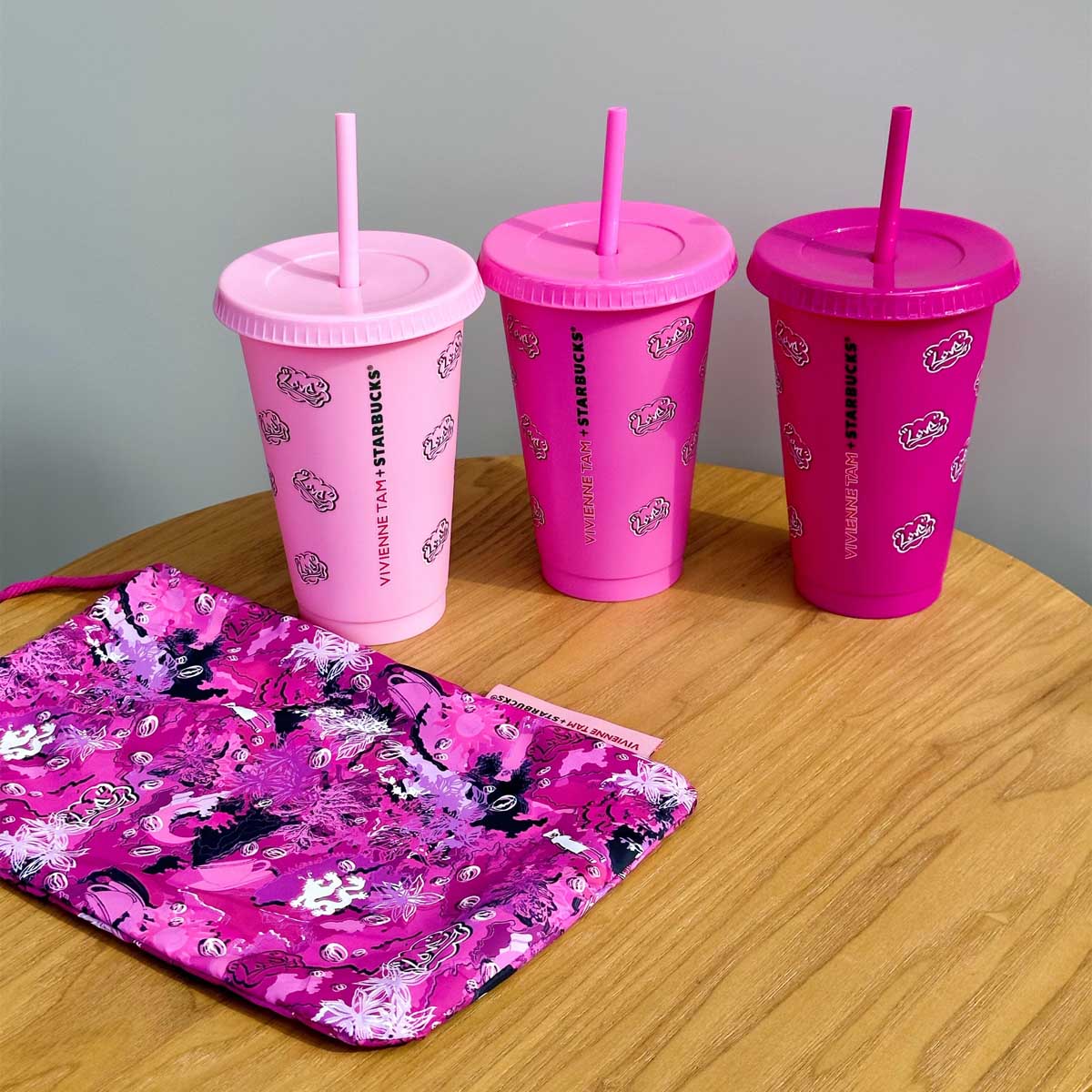 Neon fashion pink Starbucks Tumbler China