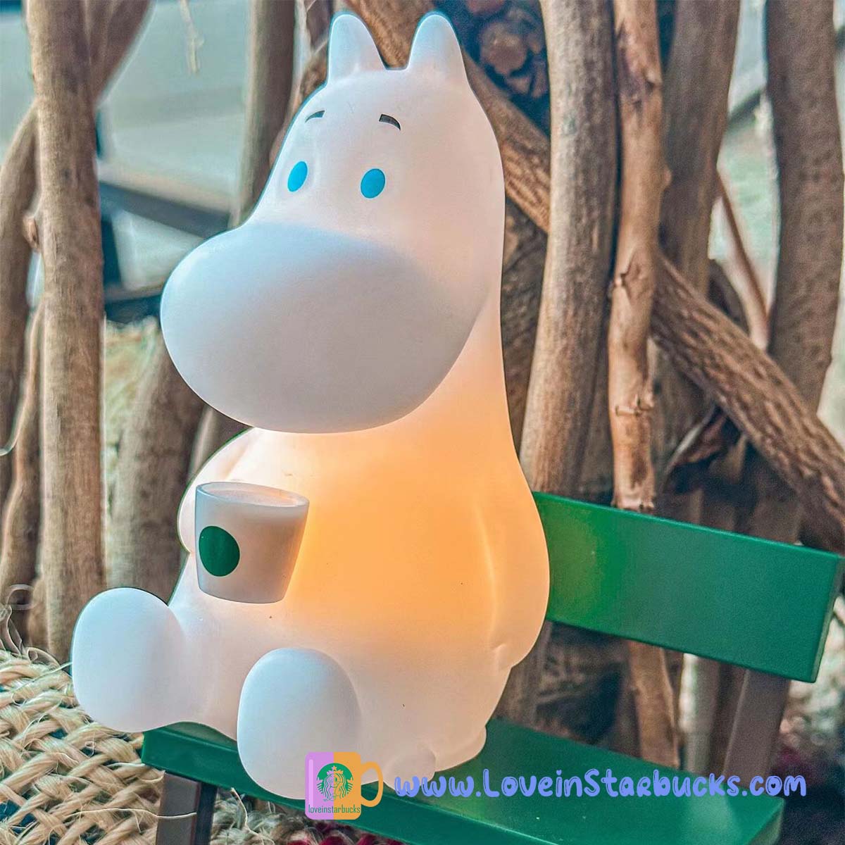 Starbucks China 2023 Bearista and Moomin mini Night Light ornaments