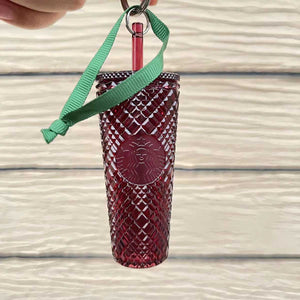 promotion Starbucks mini red jeweled ornament