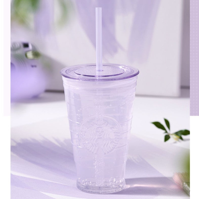 Starbucks tumbler China 2023 mystic purple series purple Classic Glass siren straw cold glass 16oz