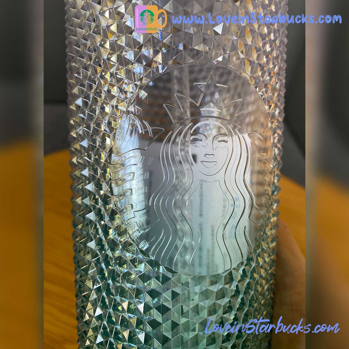 Starbucks 2021 Magic Crown Glass Straw Cup With Cover Love Relief