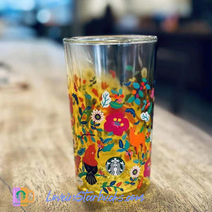 Starbucks 2023 China Coffee origins series Peruvian Chunkui Double glass Tumbler 350ml