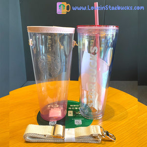 Starbucks Asia 2023 Sakura series - straw cold cup 24oz venti tumbler with strap