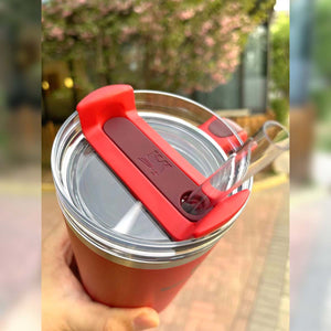 HOT Stanley tumbler China Lava/celebration red Stainless steel straw cup 30oz