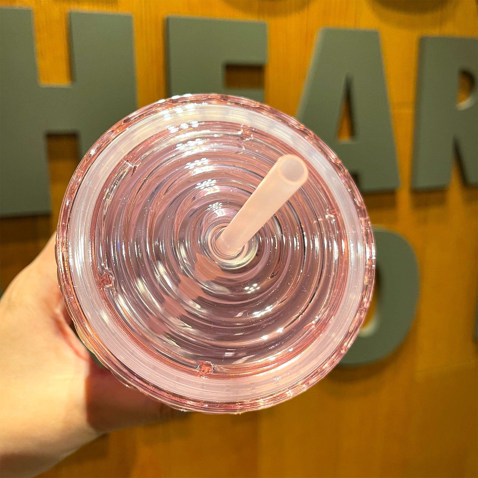 promotion Starbucks China 2022 anniversary gradient pink fish scale straw cold cup 24oz - loveinstarbucks