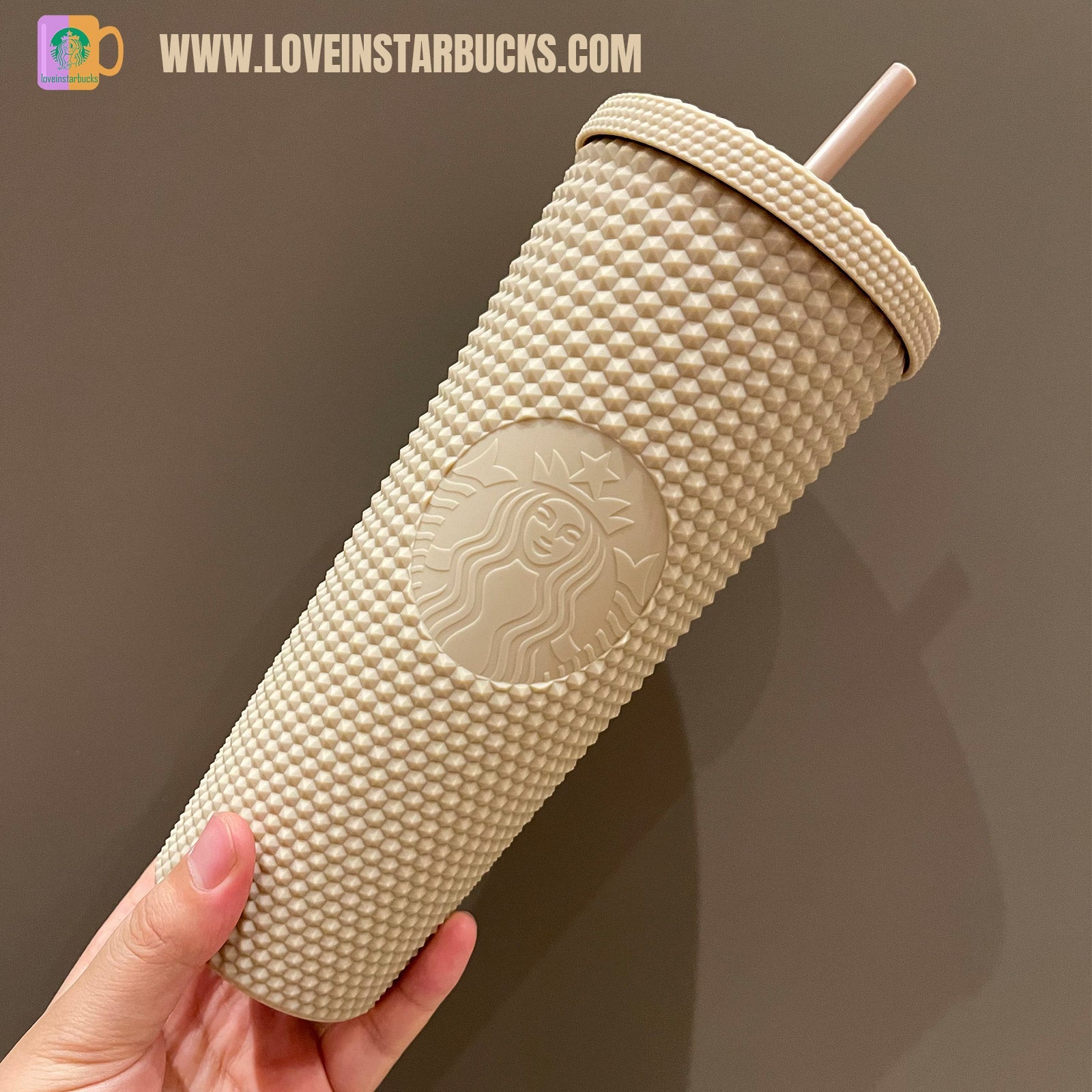 promotion Starbucks warm autumn afterglow milk tea studded straw cup 24oz - loveinstarbucks