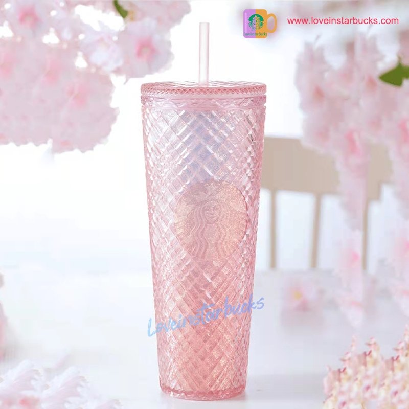 Starbucks 2020 on sale Singapore Sakura Pink studded tumbler