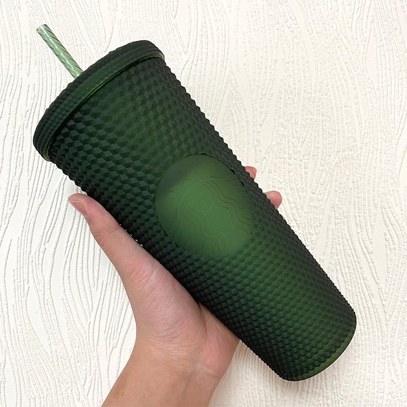 Starbucks 2022 Taiwan green 24oz studded straw cup - loveinstarbucks