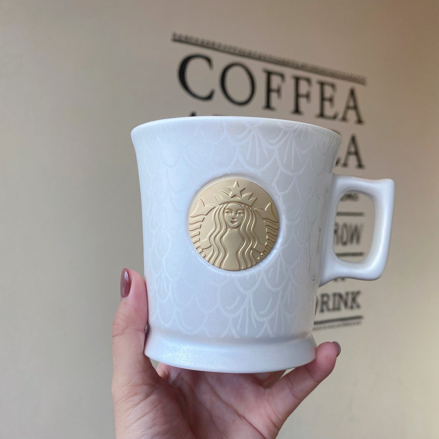 Starbucks 50th Anniversary Fish Scale Bronze Medal 414ml - loveinstarbucks