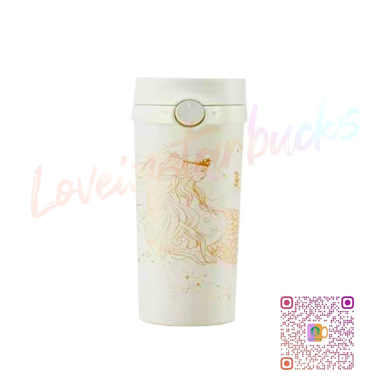 Starbucks 50th anniversary goddess stainless steel accompanying cup 473ml - loveinstarbucks