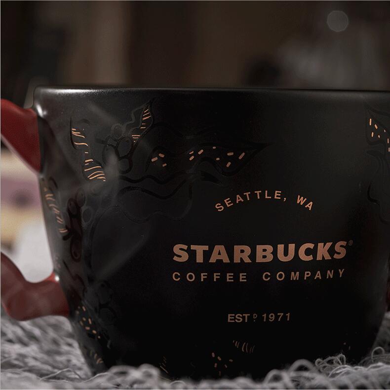 Starbucks China 2021 Halloween 380ml black cat wings dress up mug - loveinstarbucks