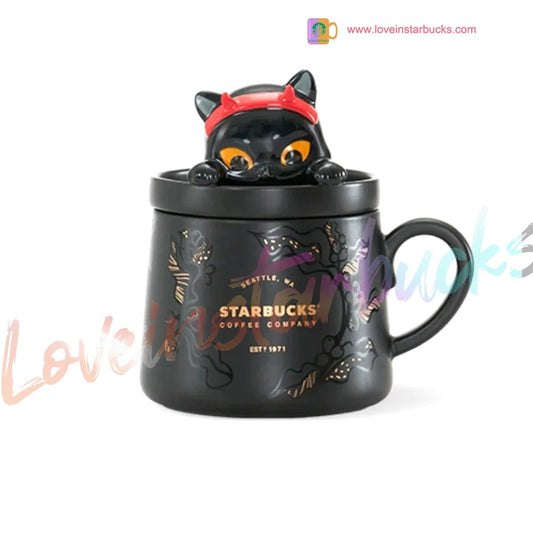 Starbucks China 2021 Halloween Black Cat 385ml