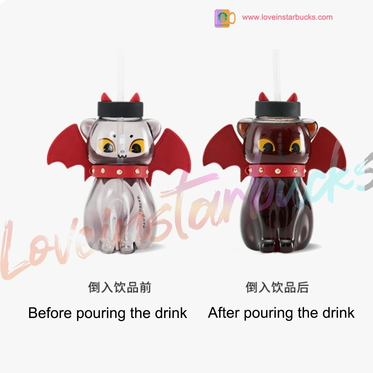 Starbucks China 2021 Halloween Black Cat 560ml