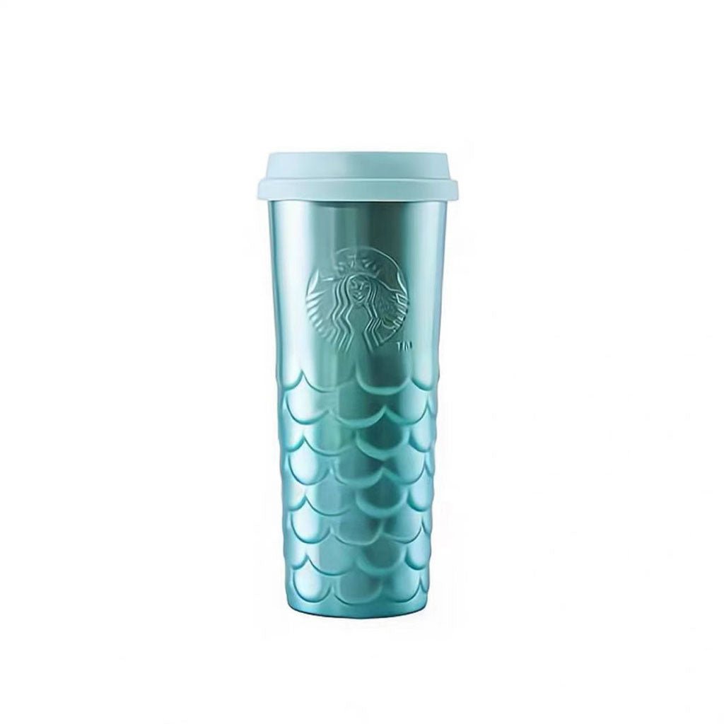 Starbucks popular 2022 China Anniversary Mermaid Tail Blue Bling 12oz Stainless Tumbler