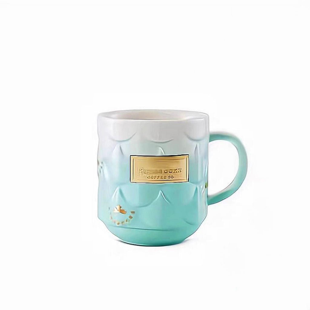 Starbucks China 2022 anniversary Gradient blue scales  mug 385ml