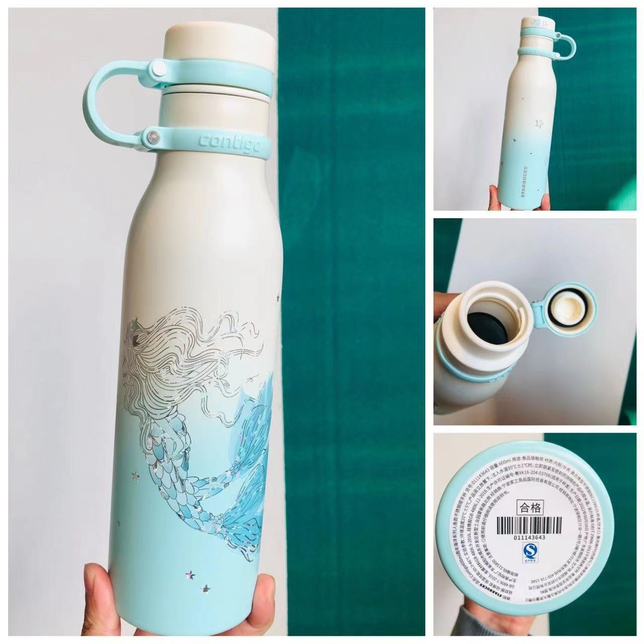  Starbucks Mermaid Siren Stainless Steel Water Bottle