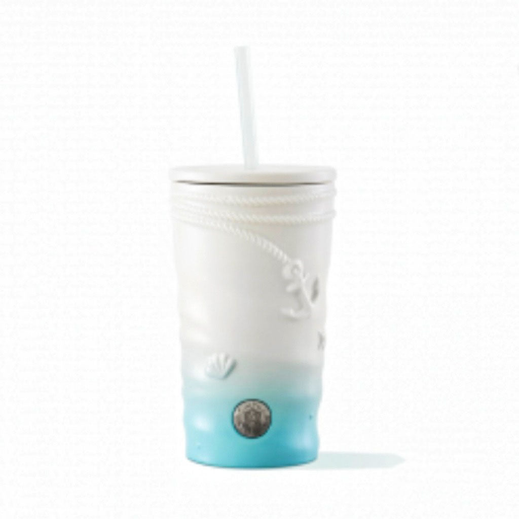 Starbucks China 2022 anniversary waves straw cup 480ml