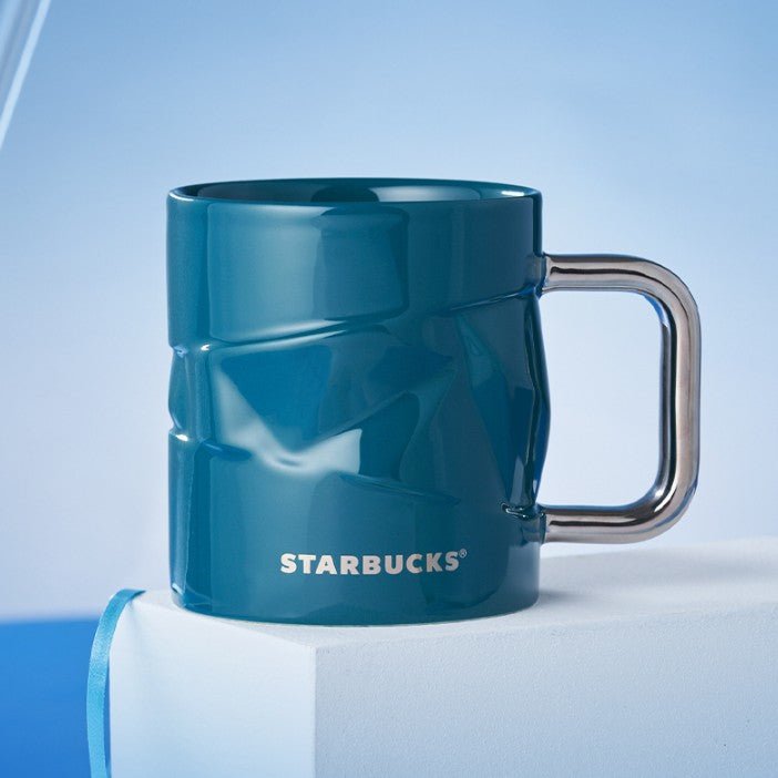 Starbucks China 2022 Christmas x1 blue green series - blue mug 405ml