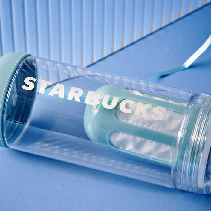 Starbucks China 2022 Christmas x1 blue green series - Cold extract plastic cup 640ml