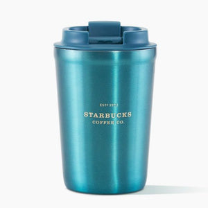 Starbucks China 2022 Christmas x1 blue green series - Pearlescent travel cup 355ml