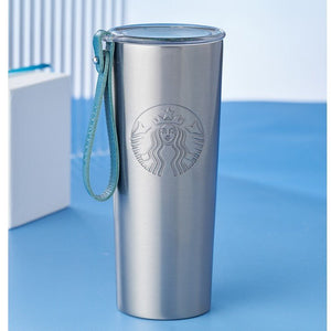 Starbucks China 2022 Christmas x1 blue green series - stainless steel thermos cup 473ml