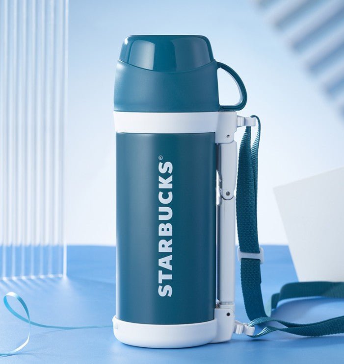 Starbucks China 2022 Christmas x1 blue green series -Thermos Kettle 1L