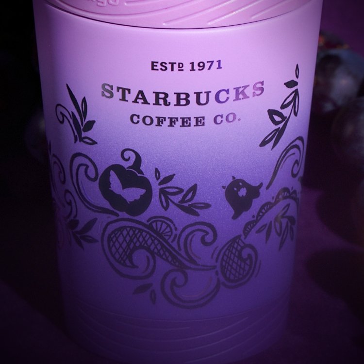 Starbucks China 2022 Halloween purple 390m Contigo Stainless steel straw cup