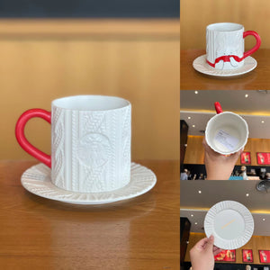Starbucks China 2022 Xmas-2nd series bear tray and mug 425ml