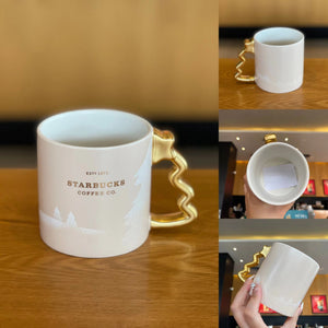 Starbucks China 2022 Xmas-2nd series Christmas Tree Styling handle mug
