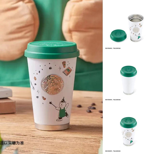 Starbucks China Magic Bear Stainless Steel Travel Cup