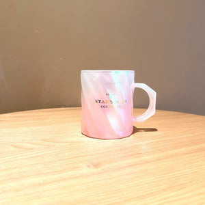 Starbucks Christmas Shining Gradient pink mug  14.5oz