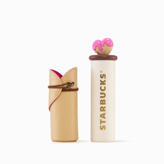 Starbucks cup China 2023 Valentine's Day online heart biscuit SS cup 330ml