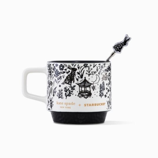 Starbucks cup China 2023 Valentine's Day online Starbucks×KateSpade mug 414ml