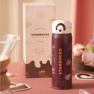 Starbucks cup China 2023 Valentine's Day online Thermos Chocolate cup 500ml