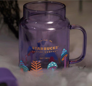 Starbucks China Halloween 525ml Night Elf Purple Mason Straw Cup with Lid
