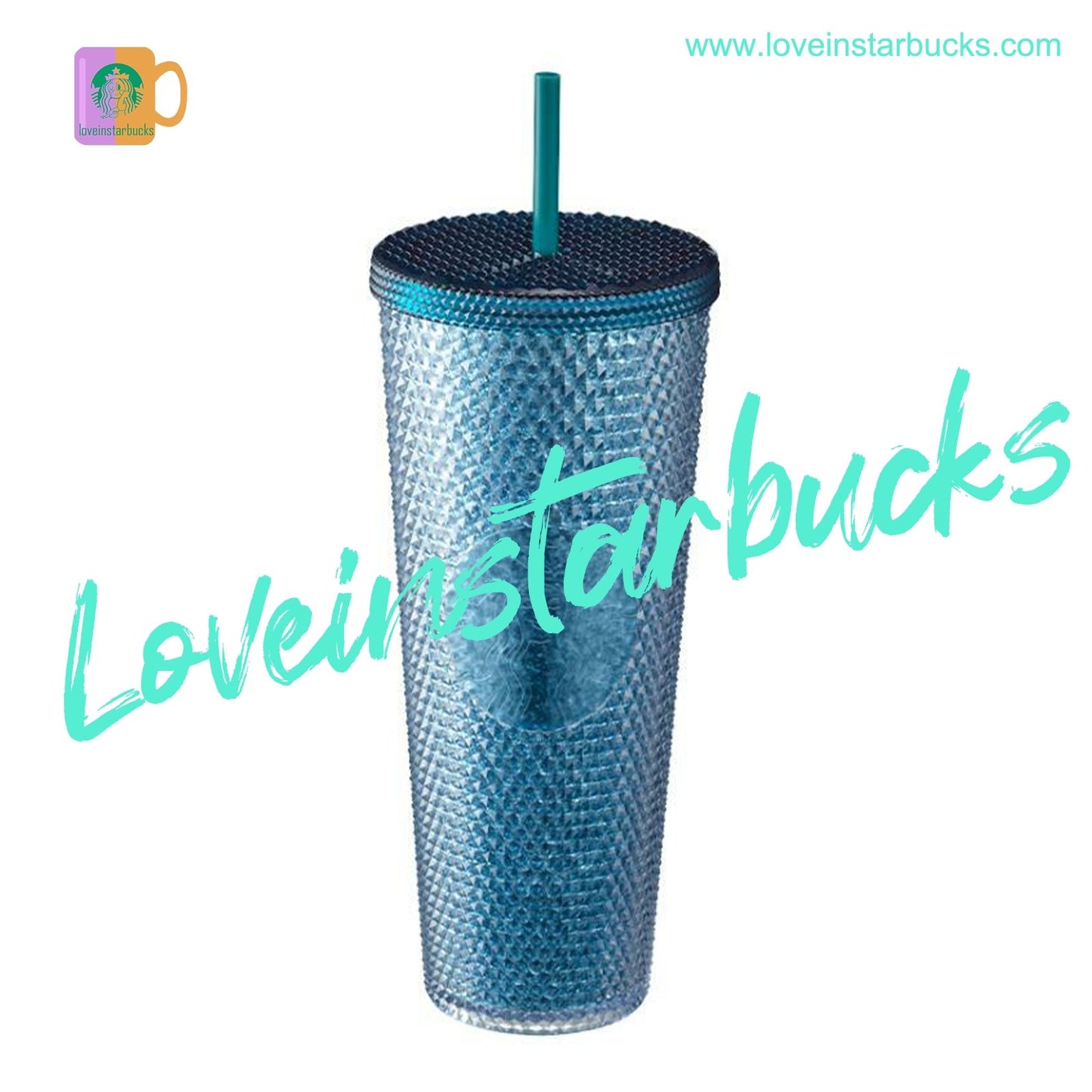 Starbucks Korea victory green bling 24oz studded