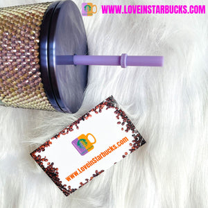 Starbucks purple rhinestones 16oz cold cup with original straw but without tag and without original box.