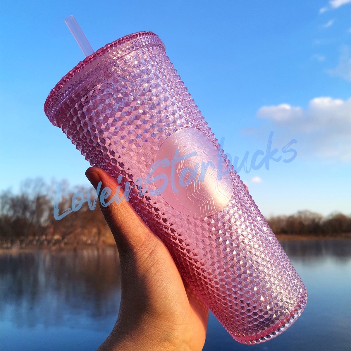 Starbucks newest PINK studded tumbler