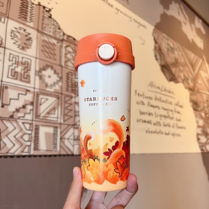 Starbucks 2022 China Autumn Milk Tea Gradient 16oz Stainless Steel Cup