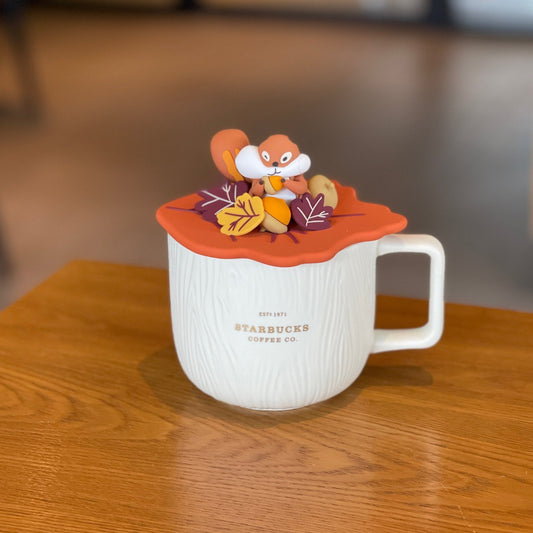 Starbucks warm autumn afterglow squirrel mug 450ml - loveinstarbucks