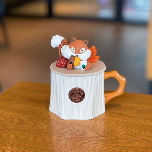 Starbucks warm autumn afterglow Stump Squirrel Mug 390ml - loveinstarbucks