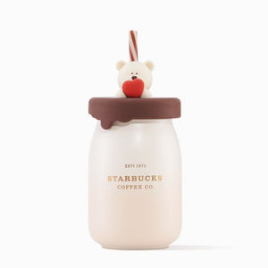 StarbucksChina 2023 Valentine's Day online bear with heart mug 355ml - loveinstarbucks