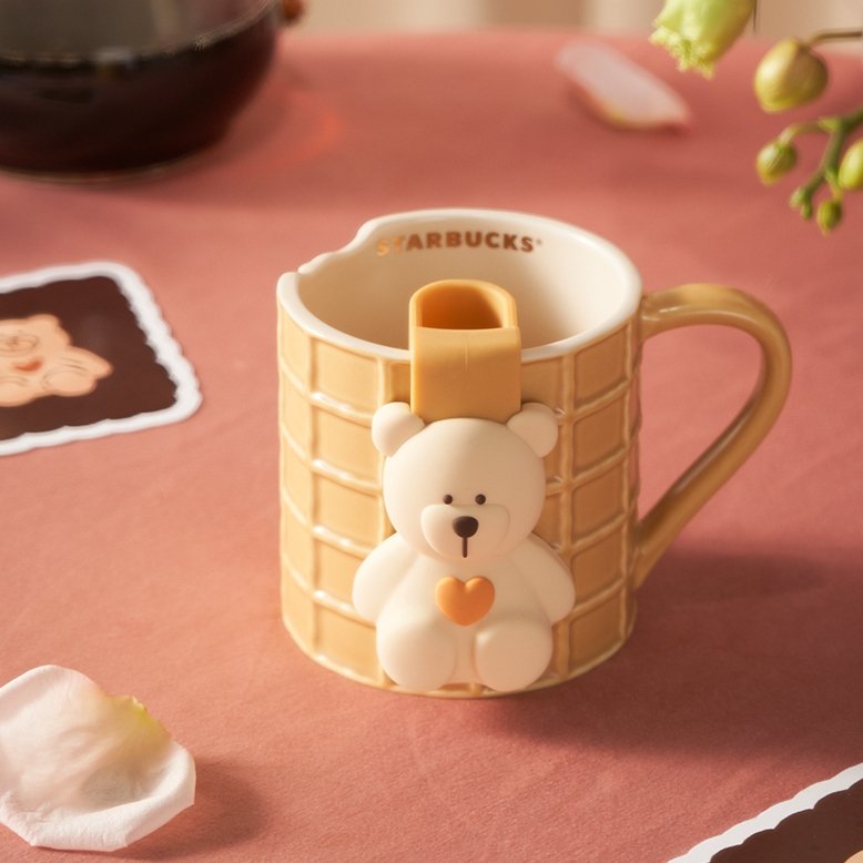 StarbucksChina 2023 Valentine's Day online biscuit shape mug 335ml - loveinstarbucks