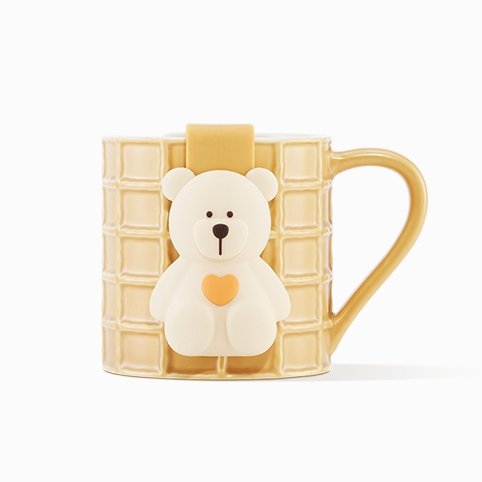 StarbucksChina 2023 Valentine's Day online biscuit shape mug 335ml - loveinstarbucks