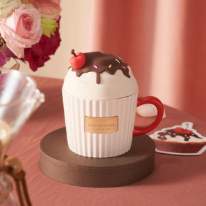 StarbucksChina 2023 Valentine's Day online cake shape mug 335ml - loveinstarbucks